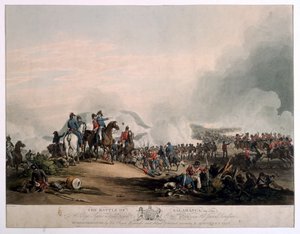 Slaget ved Salamanca, 22. juli 1812, indgraveret af G. Lewis, udgivet London, 1813 (farvet akvatint)